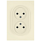 Розетка ЭРА Arktik 16-2107-02 без заземления двойная 2X2P 16А-250В слоновая кость Б0071682