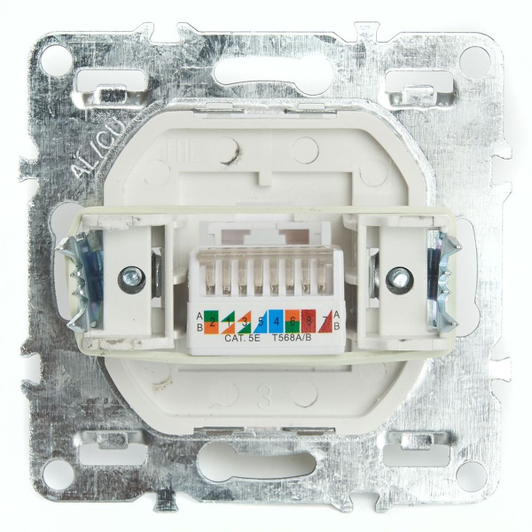 Розетка компьютерная RJ-45 Stekker Эрна черный PST00-9107-03 49151