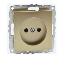 Розетка 2К Mono Electric Despina/ Larissa 16A 250V винтовое подключение титан 500-002222-116