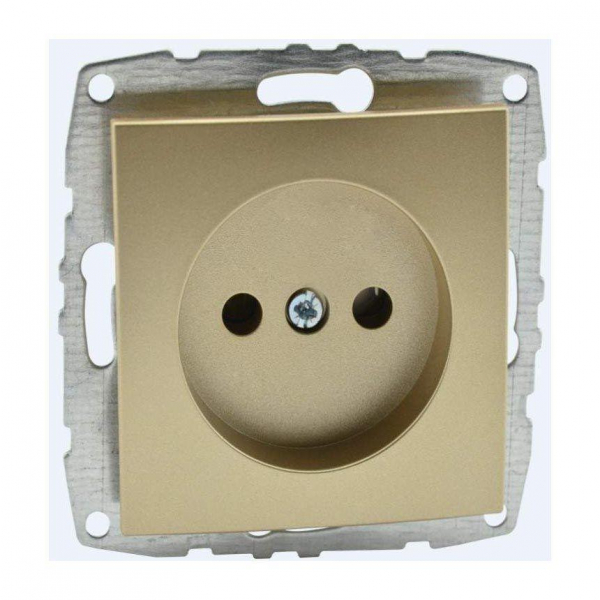 Розетка 2К Mono Electric Despina/ Larissa 16A 250V винтовое подключение титан 500-002222-116 Розетка 2К Mono Electric Despina/ Larissa 16A 250V винтовое подключение титан 500-002222-116