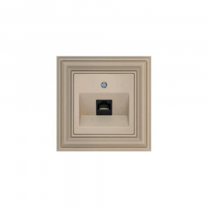 Розетка RJ45 Liregus Retro кремовый омбре 29-136
