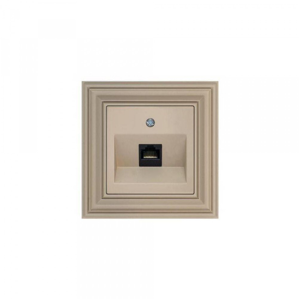 Розетка RJ45 Liregus Retro кремовый омбре 29-136 Розетка RJ45 Liregus Retro кремовый омбре 29-136