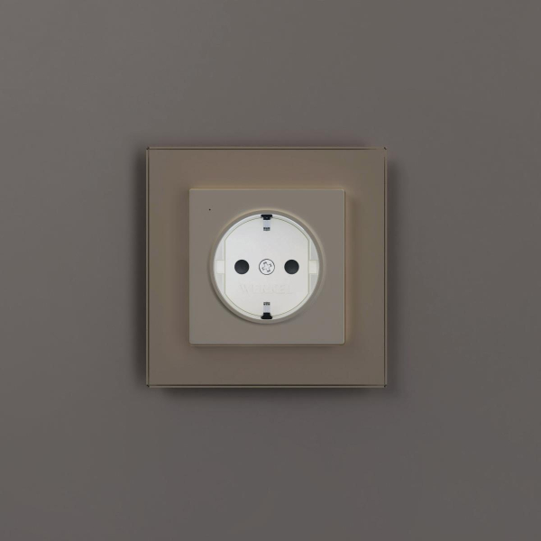 Розетка с подсветкой Werkel айвори a069610