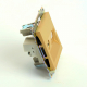 Розетка телевизионная TV + компьютерная RJ-45 Stekker Катрин золото GLS00-7106-08 49230
