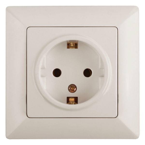 Розетка двойная ЭРА Intro Solo Schuko 2X2P+E 16A 250V со шторками слоновая кость 4-206-02 Б0043341 Розетка двойная ЭРА Intro Solo Schuko 2X2P+E 16A 250V со шторками слоновая кость 4-206-02 Б0043341