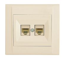 Розетка комп. двойная cat 5 Makel Defne 42010036