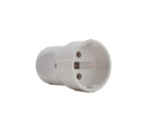 Розетка штепсельная Lezard Accessories белая 715-1600-606W