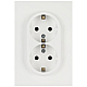 Розетка ЭРА Arktik 16-2104-08 двойная с заземлением 2X2P+E Schuko 16А-250В белый матовый Б0070451