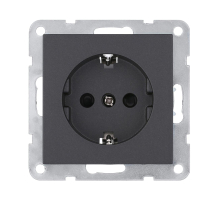 Розетка LK Studio с з/к, со шторками (черный бархат) LK80 843208-1