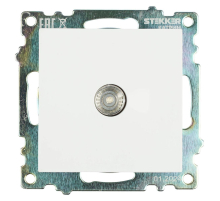 ТВ-розетка Stekker Катрин белый GLS00-7108-01 39306