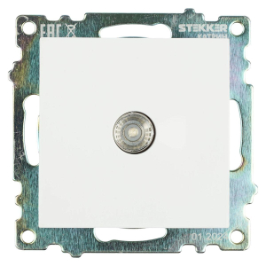 ТВ-розетка Stekker Катрин белый GLS00-7108-01 39306