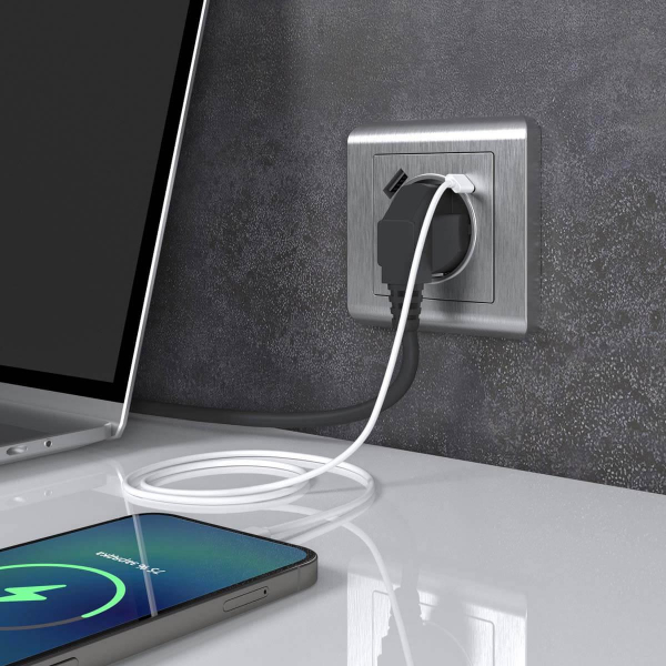 Розетка Werkel с быстрой зарядкой USB Type A+С серебряный рифленый W1171709 4690389176456 Розетка Werkel с быстрой зарядкой USB Type A+С серебряный рифленый W1171709 4690389176456