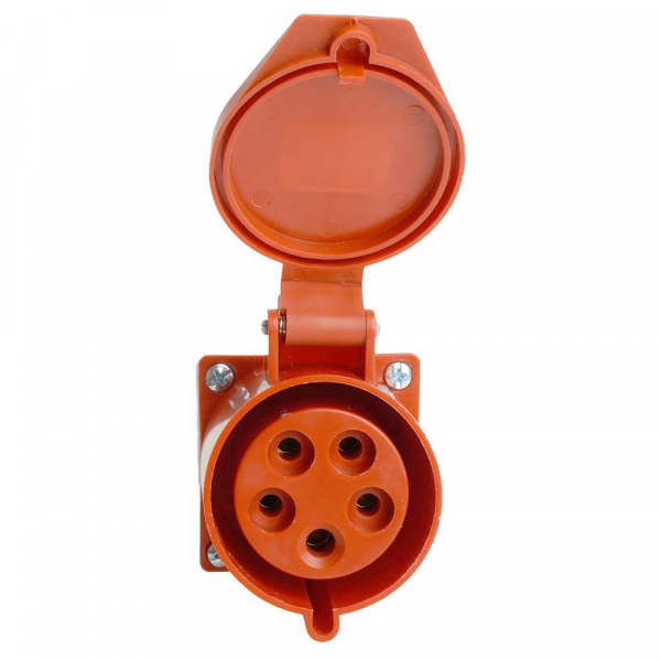 Розетка 3P+PE+N Stekker с крышкой красный RST32-125-44 49437 Розетка 3P+PE+N Stekker с крышкой красный RST32-125-44 49437