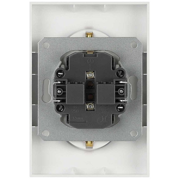 Розетка ЭРА Arktik 16-2104-01 двойная с заземлением 2X2P+E Schuko 16А-250В белый Б0070444