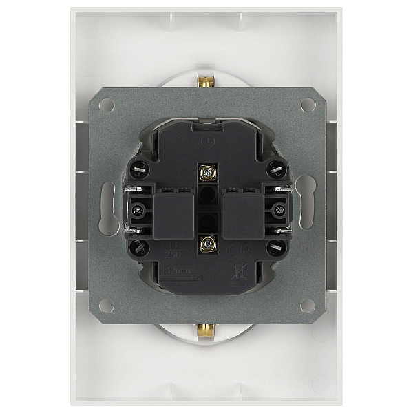 Розетка ЭРА Arktik 16-2107-04 без заземления двойная 2X2P 16А-250В шампань Б0071684