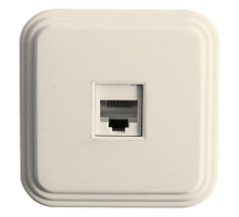 Розетка компьютерная RJ-45 Stekker Брест слоновая кость PST00-21-20 49062