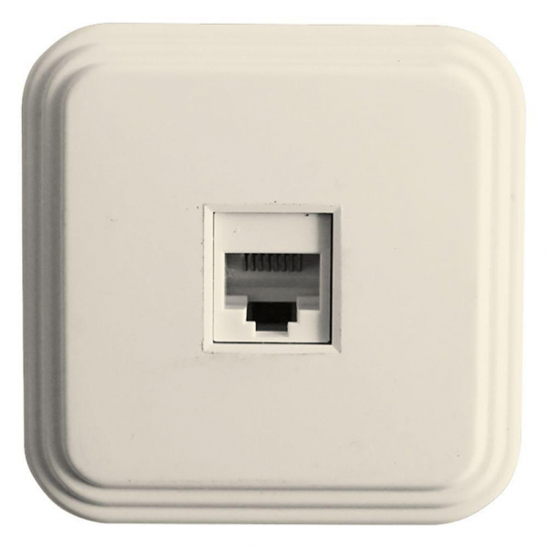 Розетка компьютерная RJ-45 Stekker Брест слоновая кость PST00-21-20 49062 Розетка компьютерная RJ-45 Stekker Брест слоновая кость PST00-21-20 49062
