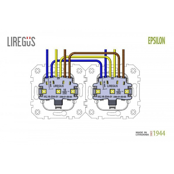 Розетка 2P+E Liregus Retro кремовый омбре 29-124 Розетка 2P+E Liregus Retro кремовый омбре 29-124
