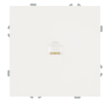 Розетка компьютерная RJ-45 Stekker Эмили белый фарфор RST00-5117-01 49873