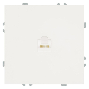 Розетка компьютерная RJ-45 Stekker Эмили белый фарфор RST00-5117-01 49873