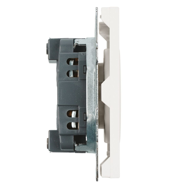 Розетка 2P Stekker Эмили со шторками белый фарфор RST16-5109-01 49876