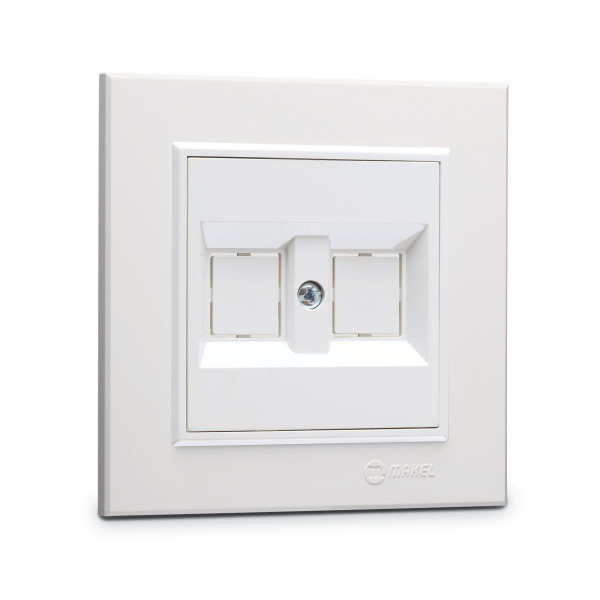 Розетка гнездо+гнездо Makel Karea 56001038 Розетка гнездо+гнездо Makel Karea 56001038