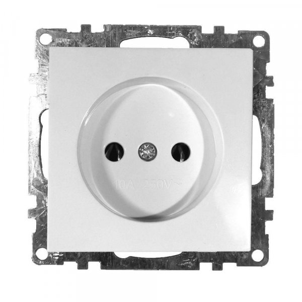 Розетка 2P Stekker Катрин со шторками белый GLS10-7109-01 39303 Розетка 2P Stekker Катрин со шторками белый GLS10-7109-01 39303
