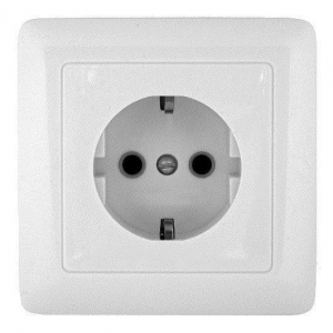 Розетка 2К+З Systeme Electric Хит 16A 250V белая RS16-134-B