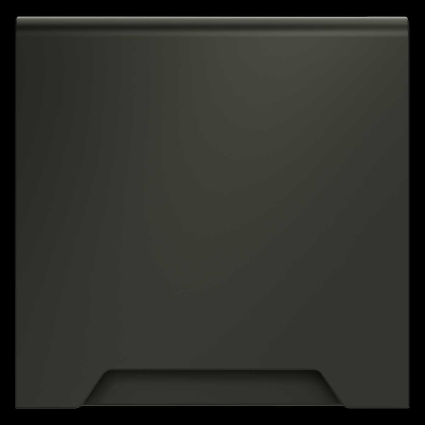 Накладка для розетки с заземлением защитными шторками и крышкой S70 (титан) Voltum VLS000806