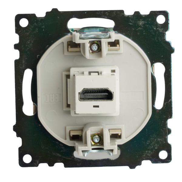 Розетка HDMI 2.1, Type A (механизм), STEKKER, GLS00-7118-08, серия Катрин, золото 50060