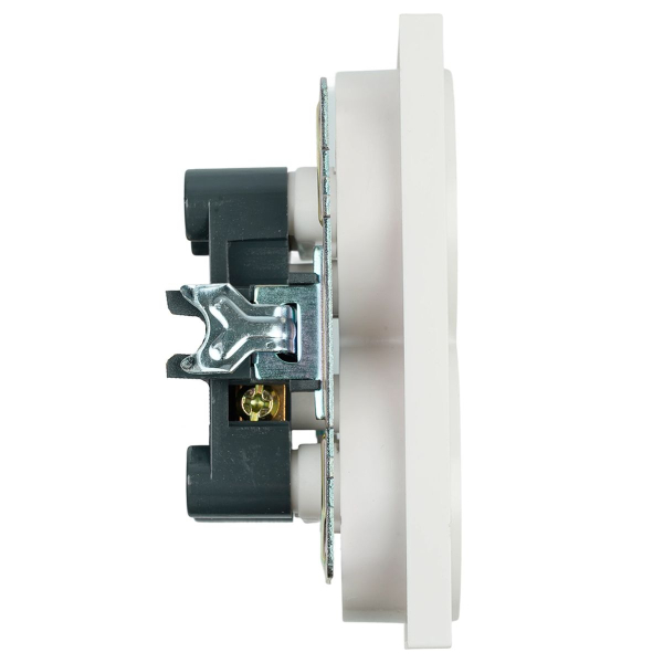 Розетка двойная 2P Stekker Катрин со шторками белый GLS10-7113-01 39573