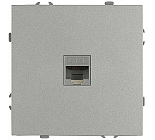 Розетка ЭРА Galaxy 15-3107-03 информационная RJ45 IP20 алюминий Б0070739