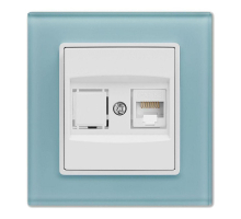 Розетка LAN Vesta-Electric Exclusive Blue голубая FRZ00041018SIN