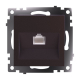 Розетка компьютерная RJ-45 Stekker Катрин шоколад GLS00-7107-04 49023