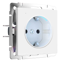 Розетка Werkel с подсветкой белый матовый W1171461 4690389191978