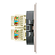 Розетка компьютерная 2-местная RJ-45 (механизм) Stekker Мия RST00-3111-08 пудровый жемчуг 50481