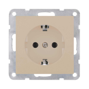 Розетка с з/к, без шторок LK Studio (шампань) LK80, 843106-1