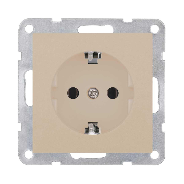Розетка с з/к, без шторок LK Studio (шампань) LK80, 843106-1