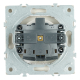 Розетка 1-местная с крышкой с защ. штор, Stekker, с/з, IP42, 250В, 16А Эмили, RST16-5112-08, кашемир, soft touch 49907