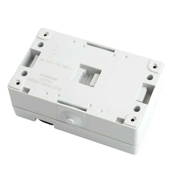 Блок розетка-выключатель Stekker серый-графит PST16-11-54/10-121-54 32761