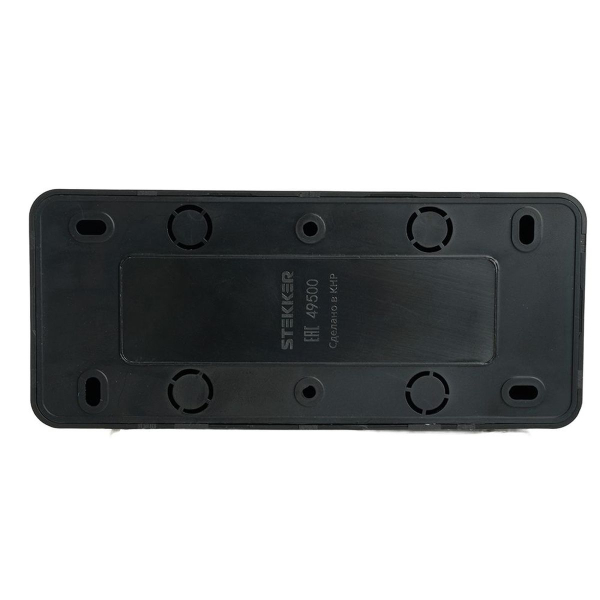 Розетка тройная 2P Stekker София черный матовый MST10-13-05 49500