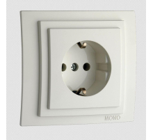 Розетка 2К+З Mono Electric Larissa 16A 250V винтовое подключение белый 103-191921-117