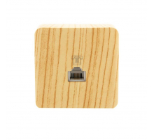 Розетка телефонная евро Lezard Viola беленый дуб 751-5200-137