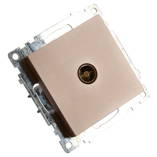 ТВ-розетка Stekker Катрин шампань GLS00-7108-02 39600