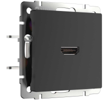 Розетка HDMI Werkel черный матовый W1186008 4690389157066
