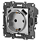 Розетка ЭРА Серия 12 12-4108-03 2P+E 16A-250В со шторками с USB type-A+C 5В-3А алюминий Б0067716