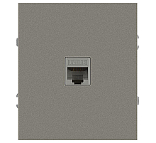Розетка ЭРА Arktik 16-3107-07 информационная RJ45 титан Б0070480
