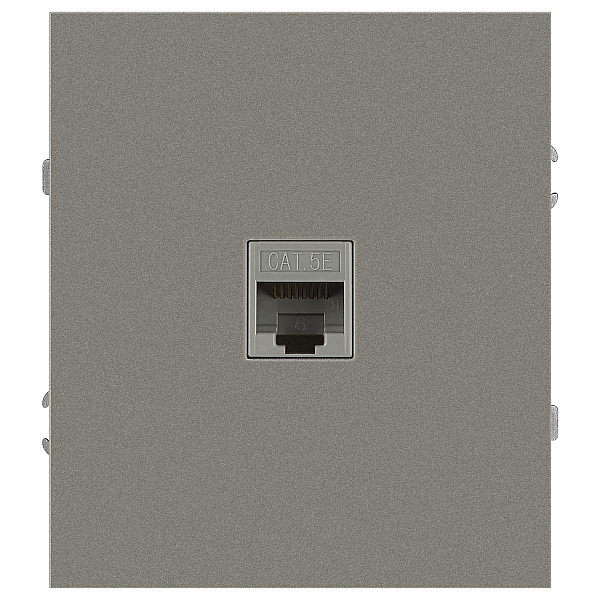 Розетка ЭРА Arktik 16-3107-07 информационная RJ45 титан Б0070480