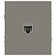Розетка ЭРА Arktik 16-3107-07 информационная RJ45 титан Б0070480