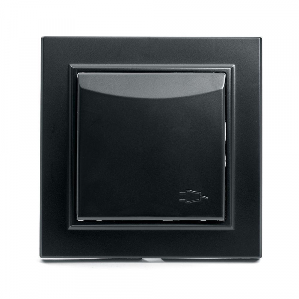Розетка 2P+PE Stekker Эрна со шторками крышкой черный PST16-9012-03 39481 Розетка 2P+PE Stekker Эрна со шторками крышкой черный PST16-9012-03 39481